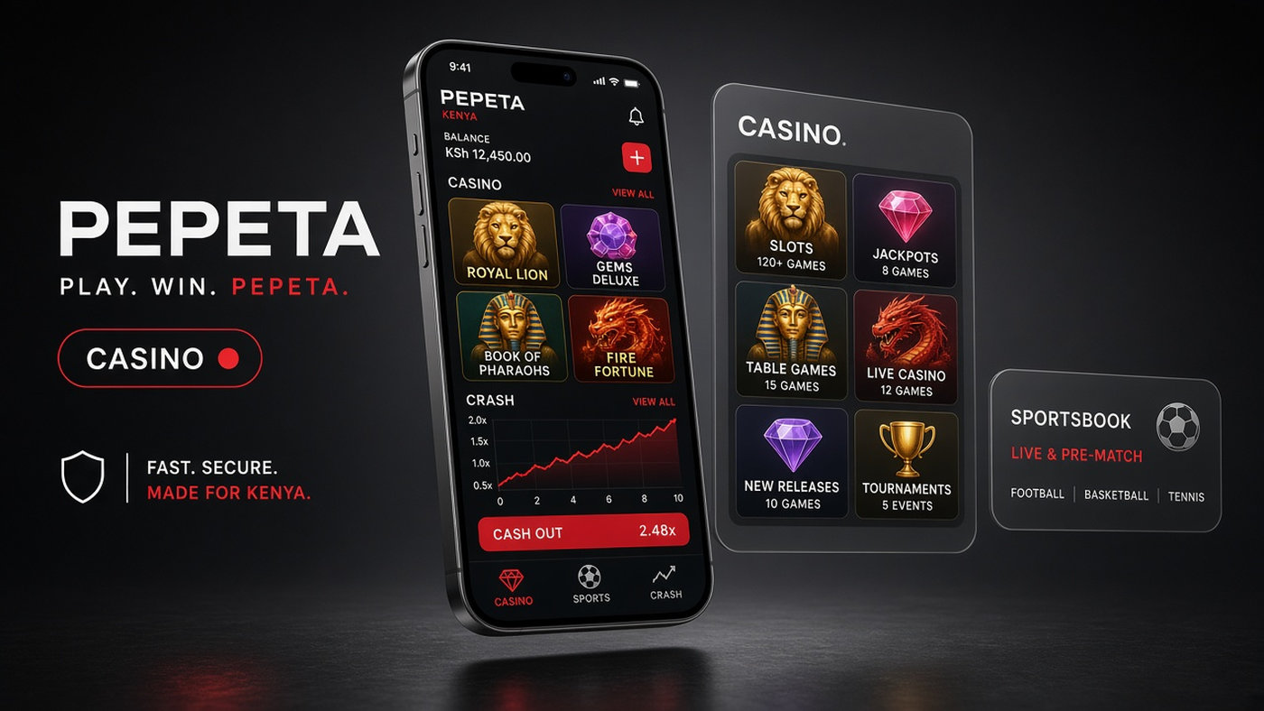 Pepeta app game selection grid